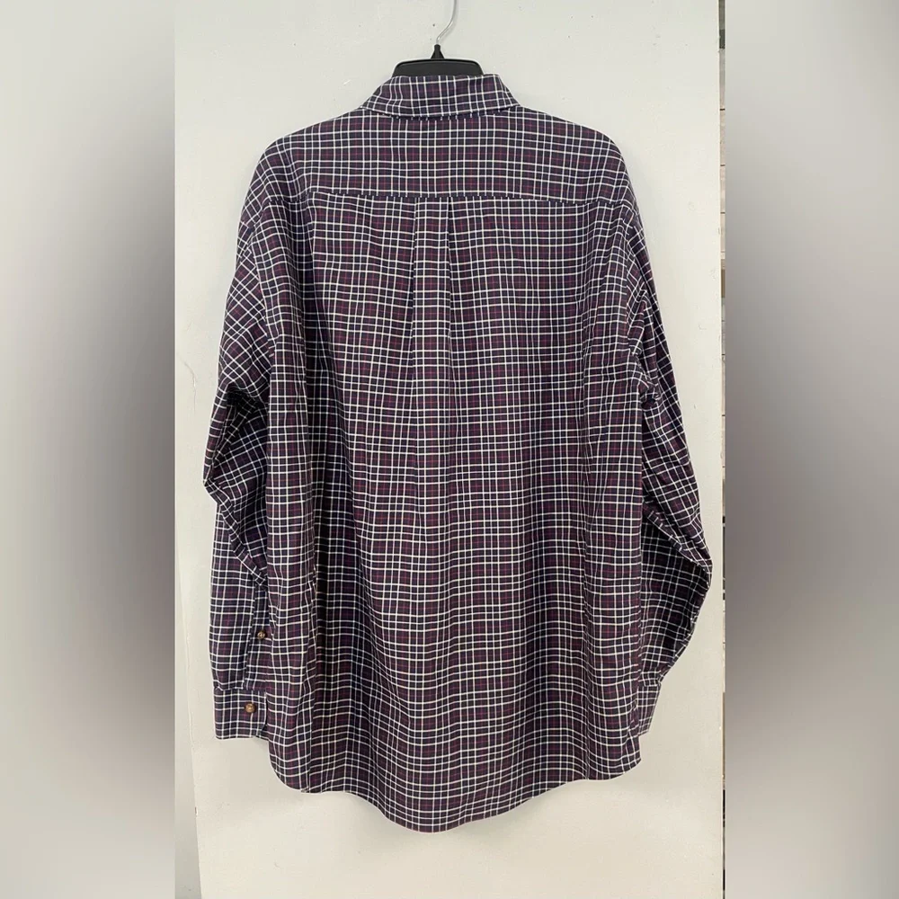 Brooks Brothers Button Down Cotton Shirt Men's Size Large Checked Long Sleeved - Picture 3 of 9
